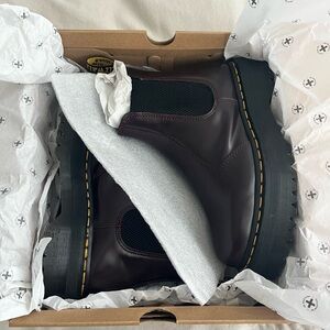 Dr. Martens Burgundy Ankle Boots